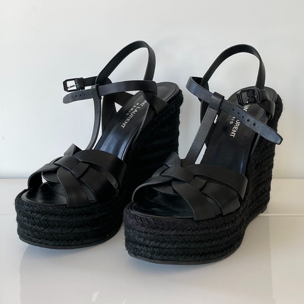 Saint-Laurent Tribute Espadrille Wedge